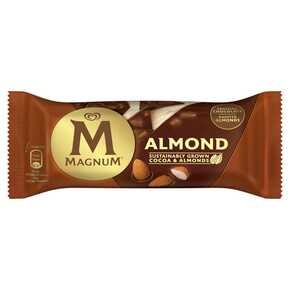 Magnum Almond - Lody waniliowe w polewie z mlecznej czekolady i migdałami - 110 ml