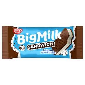 Big Milk Sandwich - Lody o smaku waniliowym w ciastkach - 100 ml