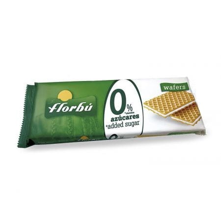 Flobru - Wafelki nadziewane bez cukru - 160 g