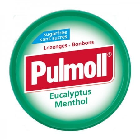 Pulmoll - Cukierki Eukaliptusowe Mentolowe bez cukru - 45 g