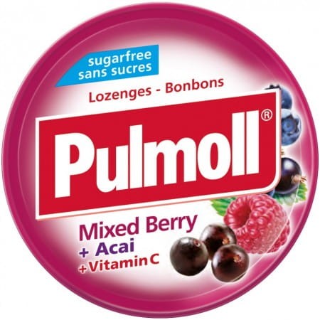 Pulmoll - Pastylki o smaku owoców leśnych, bez cukru - 45 g