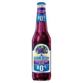 Somersby - Napój piwny bezalkoholowy o smaku czarnej porzeczki i limonki Blackcurrant & Lime 0% - 400 ml