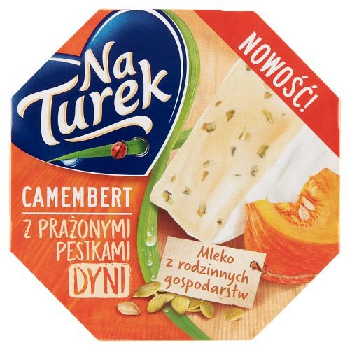 NaTurek - Ser Camembert z prażonymi pestkami dyni - 120 g