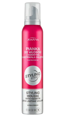 Joanna - Pianka do włosów z keratyną Styling Effect Extra Strong - 150 g