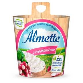 Almette - Puszysty serek twarogowy z rzodkiewkami - 150 g