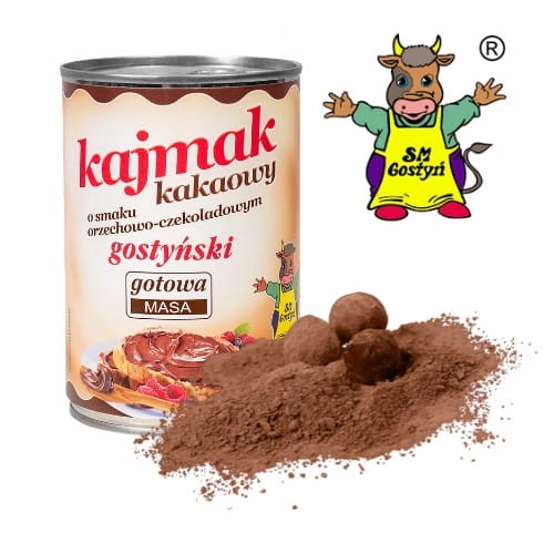 SM Gostyń - Kajmak masa krówkowa kakao o smaku orzechowow-czekoladowym - 510 g
