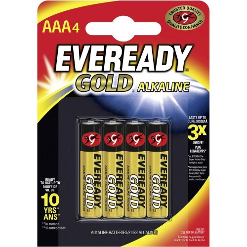Bateria AAA/R03 alkaliczno-manganowe Gold 1.5 V - eveready (4)