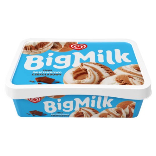 Big Milk - Lody śmietankowo-czekoladowe - 900 ml