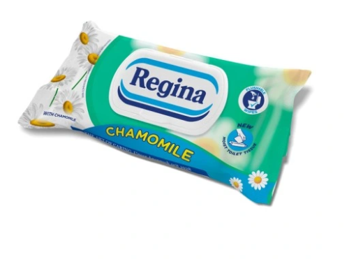 Regina - Nawilżany Papier Toaletowy Camomile -  (42 listki)