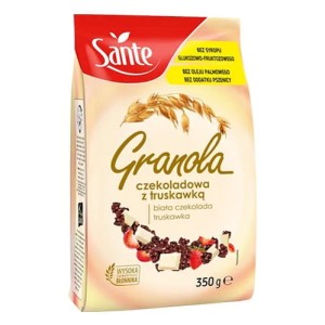 Sante - Granola biała czekolada i truskawki - 350 g