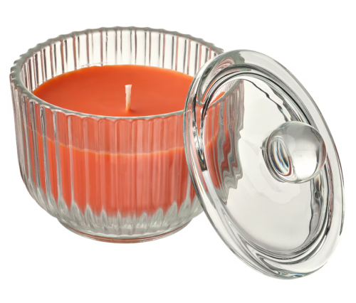 Ikea - Świeca zapachowa w szkle, drzewo sandałowe & paczula Hostagille - szt