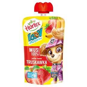 Hortex - Mus owocowy jabłko, banan, truskawka Leon - 100 g