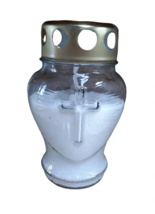 Ignis - Znicz szklany Białe Serce - szt