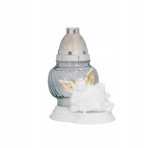 Znicz szklany Aniołek - szt