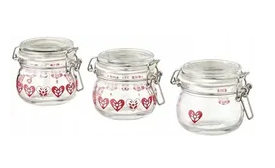 Ikea - Słoik z pokrywką Korken -  (3 sztuki)