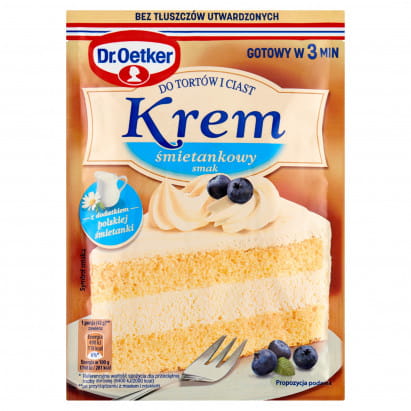 Dr.Oetker - Krem do tortów i ciast śmietankowy - 105 g