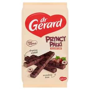 Dr. Gerard - Wafelki z kremem o smaku orzechów laskowych w czekoladzie mleczne Pryncypałki - 200 g