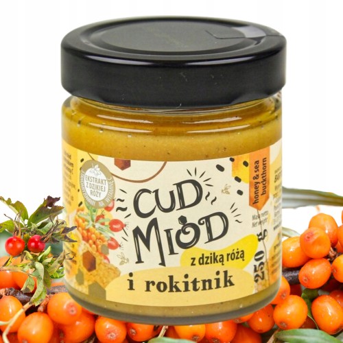 Sądecki Bartnik - Cud miód z dziką różą i rokitnik - 250 g