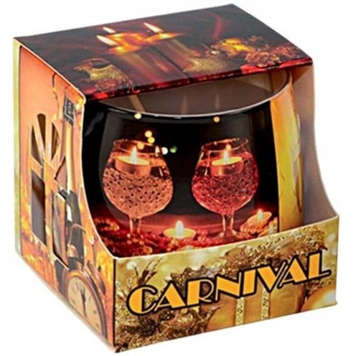 Adpal - Świeca zapachowa w szkle Carnival migdał -  (1 sztuka)