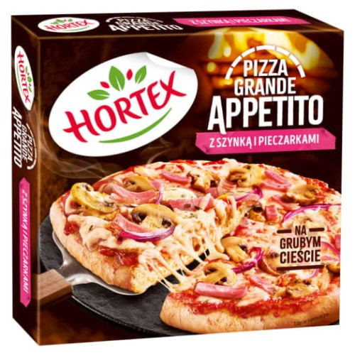 Hortex - Pizza z szynką i pieczarkami Grande Appetito - 425 g