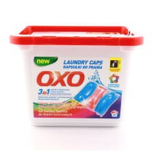 Oxo - Kapsułki do prania 3 w 1 do tkanin kolorowych -  (20 sztuk)