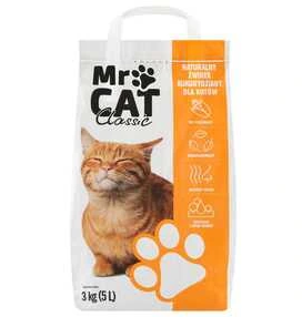 Mr. Cat - Żwirek dla kota zbrylający kukurydziany - 5 l