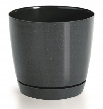 Prosperplast - Doniczka okrągła z podstawką Coubi -  (1 sztuka)