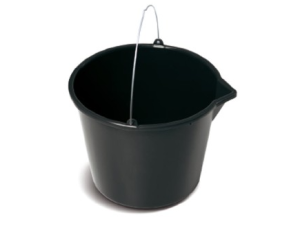 Prosperplast - Wiadro czarne z lejkiem - 16 l