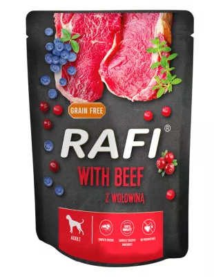 Rafi - Karma mokra dla psów z wołowiną - 300 g