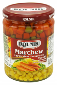 Rolnik - Marchew z groszkiem i kukurydzą - 540 g