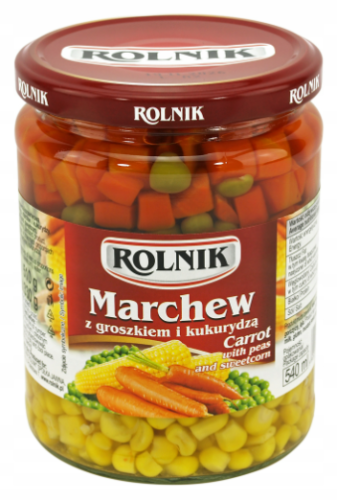 Rolnik - Marchew z groszkiem i kukurydzą - 540 g