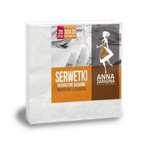 Anna Zaradna - Serwetki trójwarstwowe składane -  (20 sztuk)