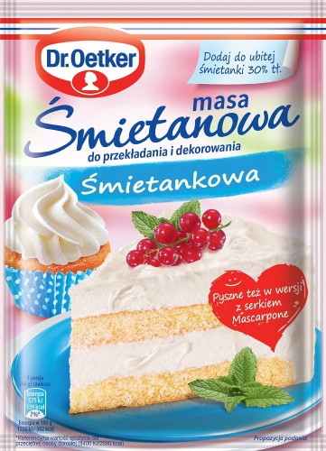 Dr.Oetker - Masa śmietanowa Śmietankowa - 56 g
