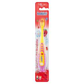 Bobini - Szczoteczka do zębów dla dzieci 1-6 lat -  (1 sztuka)