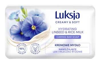 Luksja - Mydło w kostce Len & Mleczko Ryżowe - 90 g