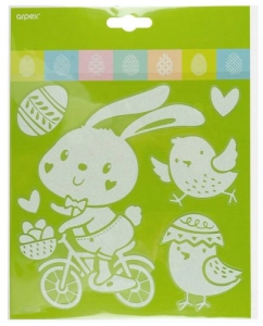 Arpex - Naklejki wielkanocne brokatowe ażur -  (1 sztuka)