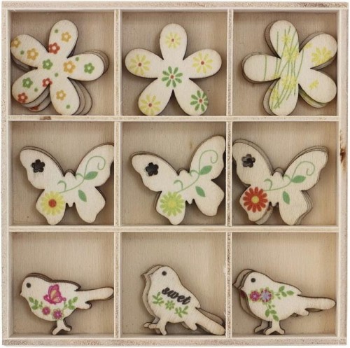 Galeria Papieru - Ozdoby drewniane Ptaki i Motyle -  (1 sztuka)
