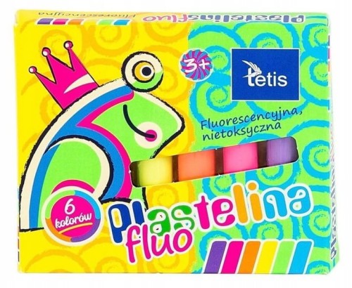 Tetis - Plastelina fluorescencyjna -  (6 sztuk)