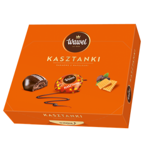 Wawel - Czekoladki nadziewane Kasztanki kakaowe z wafelkami - 330 g