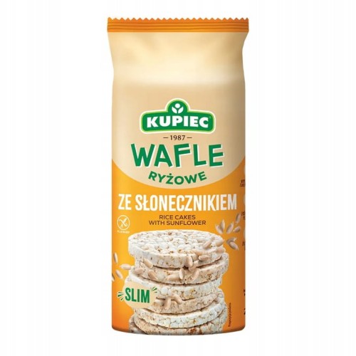 Kupiec - Wafle Ryżowe Ze Słonecznikiem Slim - 90 g