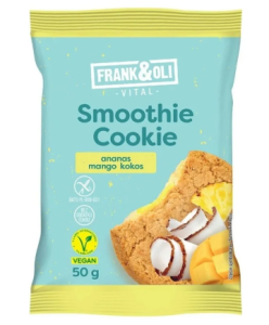 Frank & Oli - Miękkie ciasteczko Smoothie ananas & mango & kokos bez cukru - 50 g
