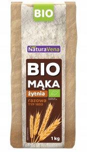 NaturaVena - Mąka Żytnia Razowa typ 1850 BIO - 1 kg