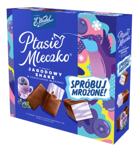 E. Wedel - Ptasie Mleczko Jagodowy Shake - 340 g