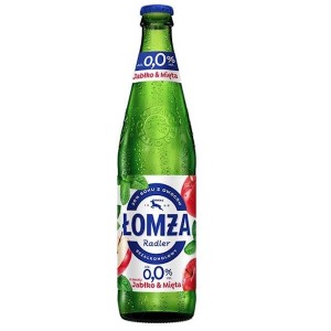 Łomża - Piwo bezalkoholowe Radler jabłko-mięta - 500 ml