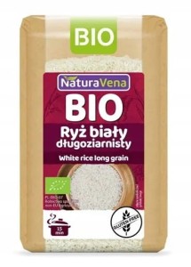 NaturaVena - Ryż Długoziarnisty Biały Bio - 500 g