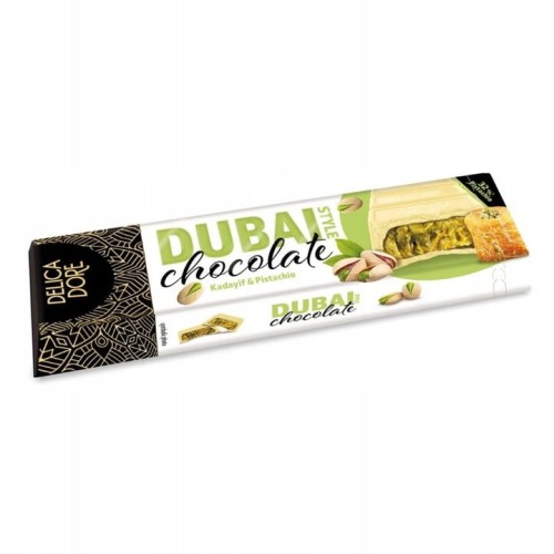 Delica Dore - Czekolada biała Dubajska z pistacjami i kadayif - 70 g