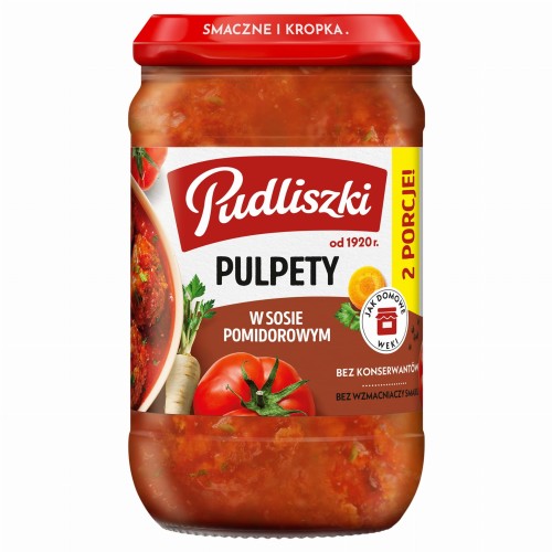 Pudliszki - Pulpety w sosie pomidorowym - 590 g