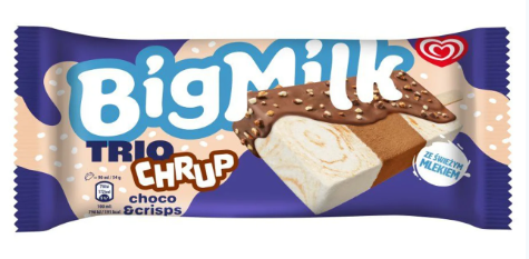 Algida - Lody Trio Chrup choco & crisps Big Milk - 90 ml