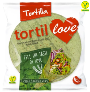 TortilLove - Tortilla pszenna szpinakowa - 240 g (4 x 60g)