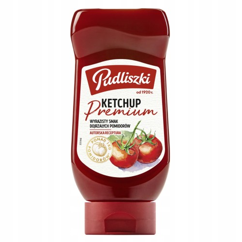 Pudliszki - Ketchup łagodny Premium - 470 g